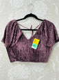 Fancy cap sleeve blouse