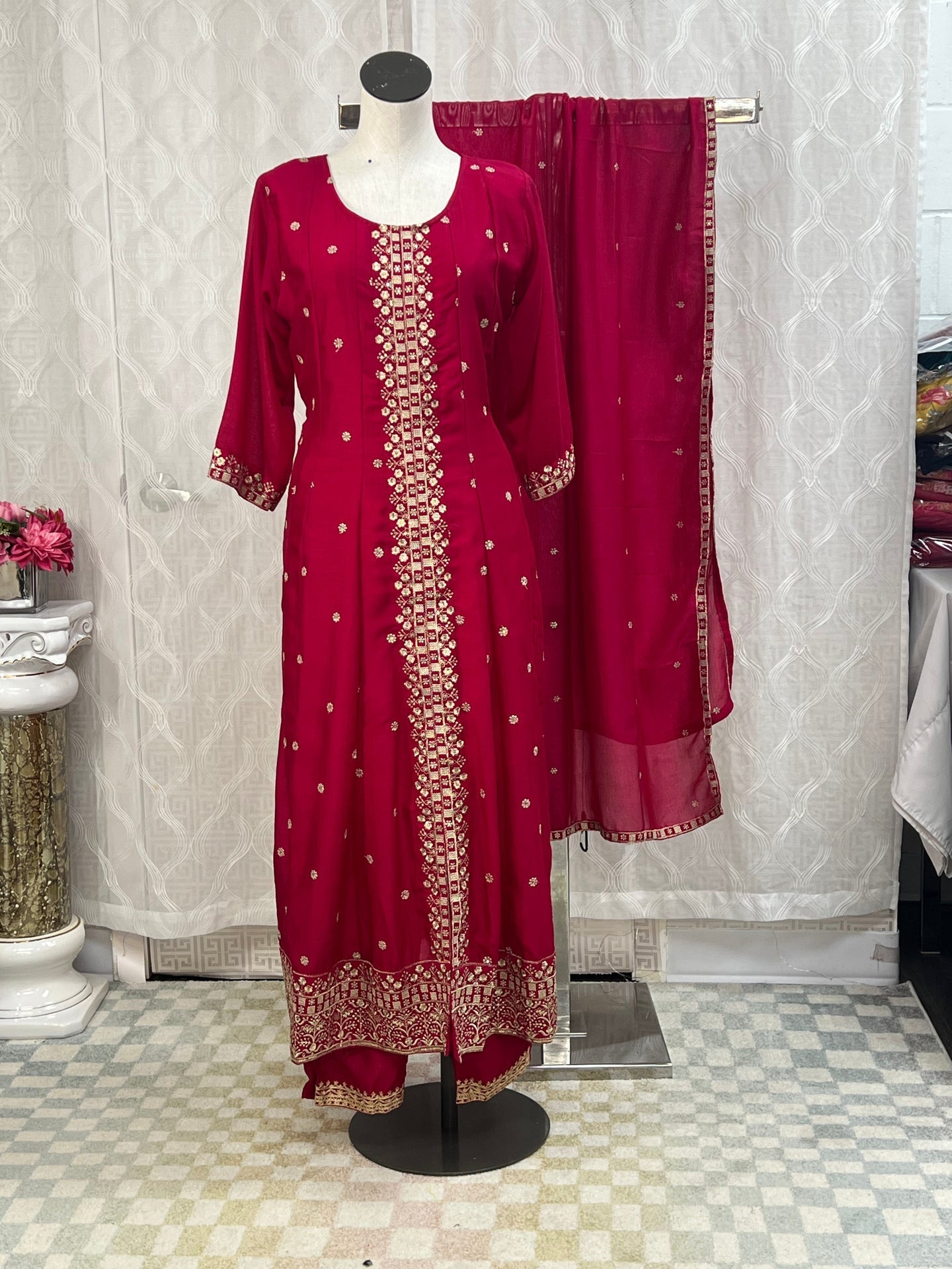 Anarkali long Kurti set