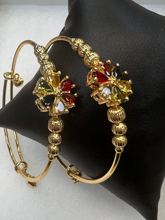 Adjustable (size) bangles / set of 2
