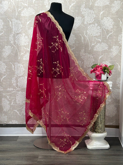 Heavy work dupatta
