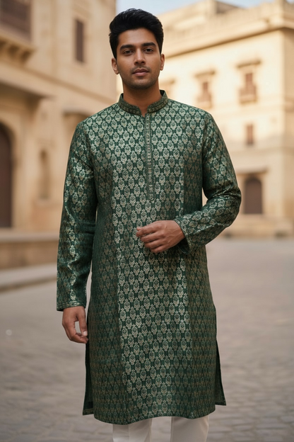 Men’s kurta pajama set : Jaquard cotton
