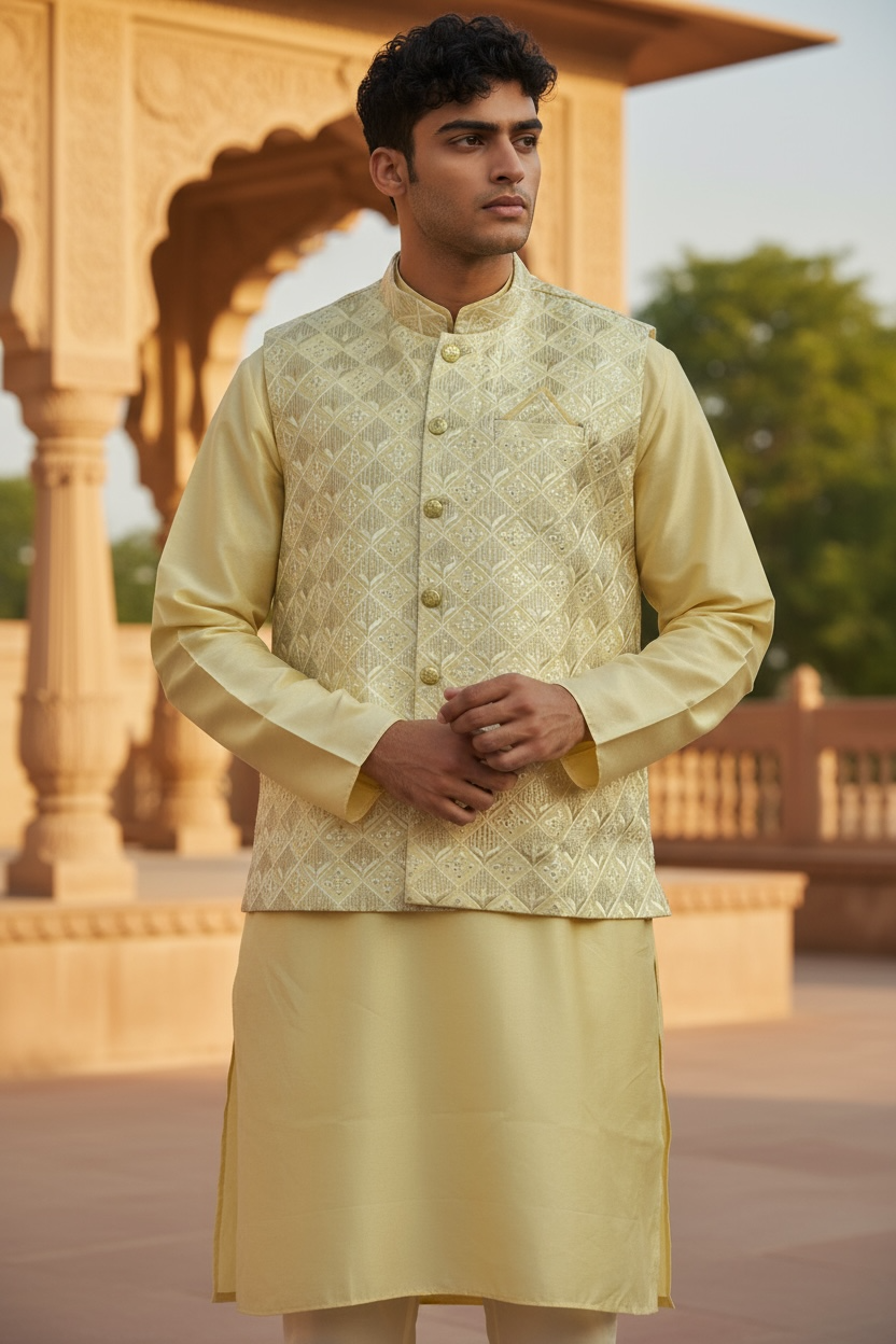 Silk kurta pajama set
