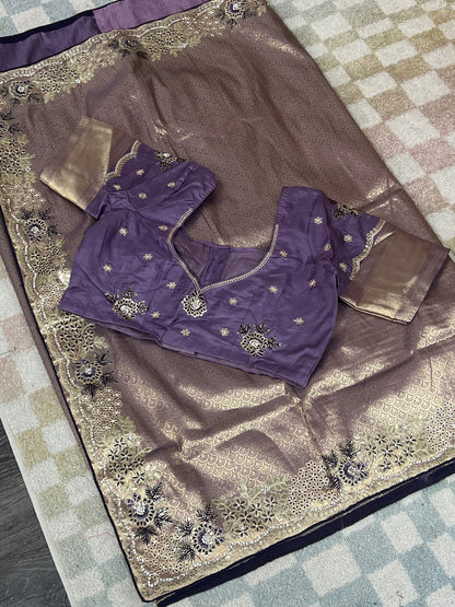 Banarasi tissue silk saree
