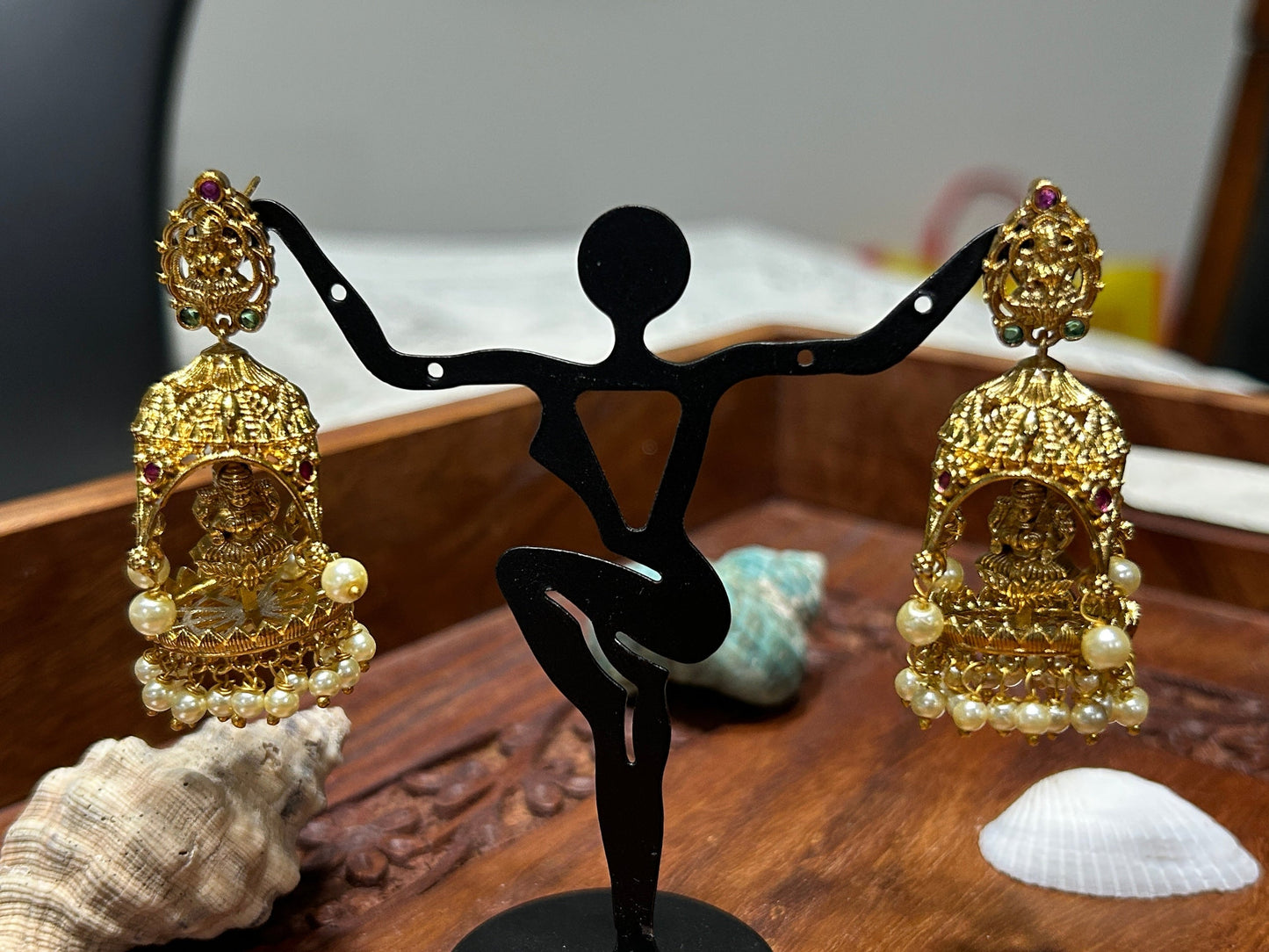 Temple jewelry/ Lakshmi earrings