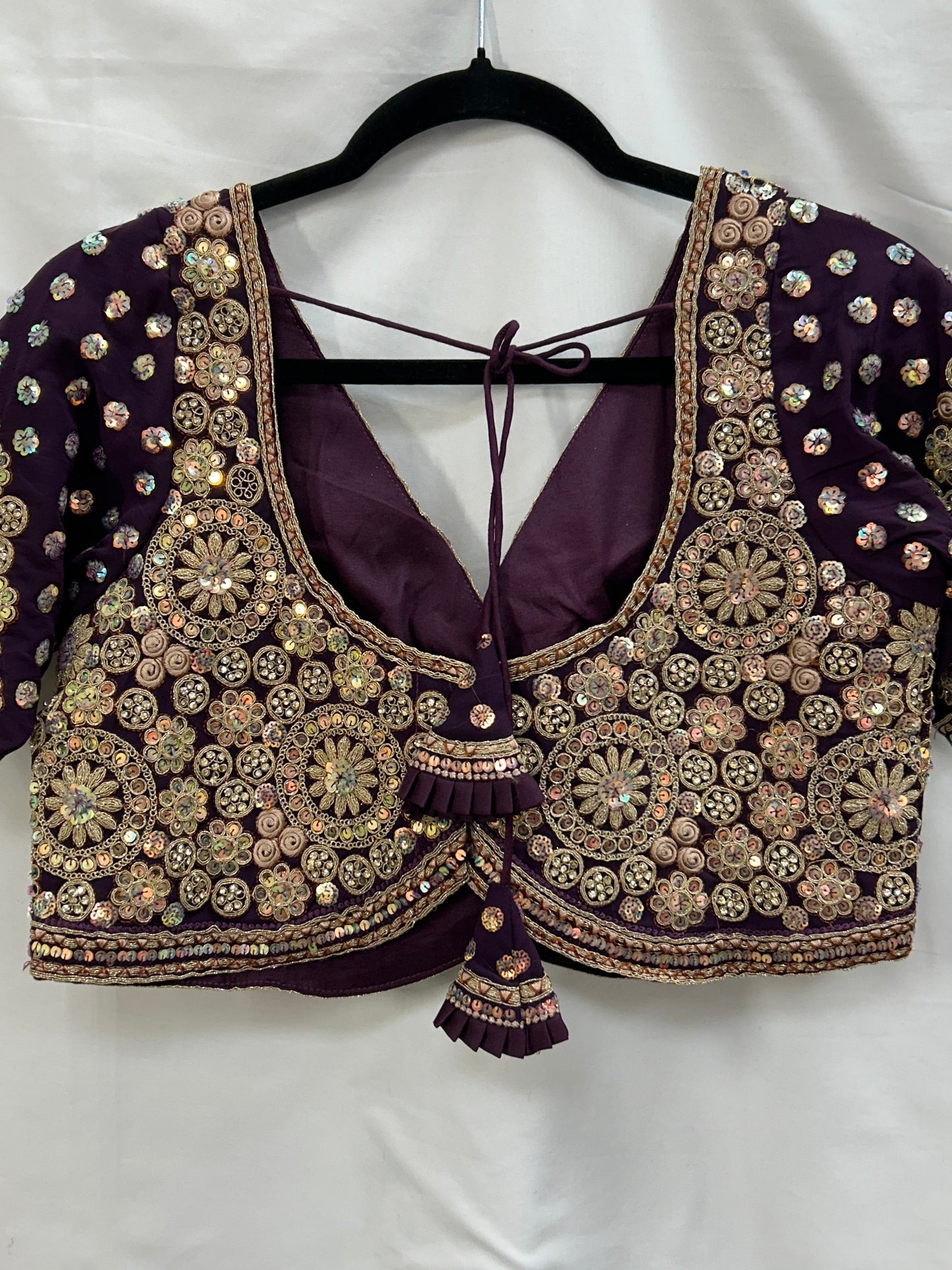 Heavy work blouse | purple blouse