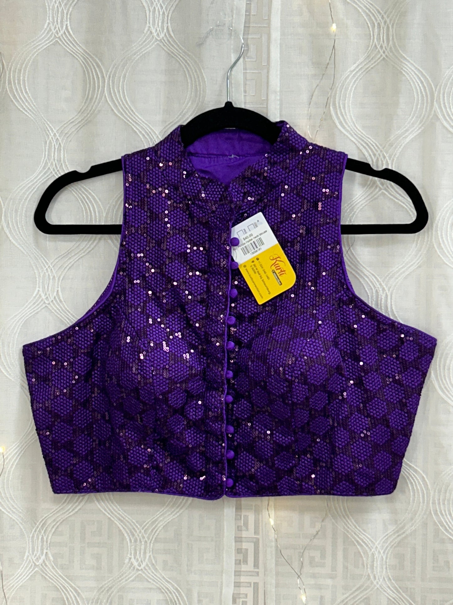 Purple Halter neck blouse