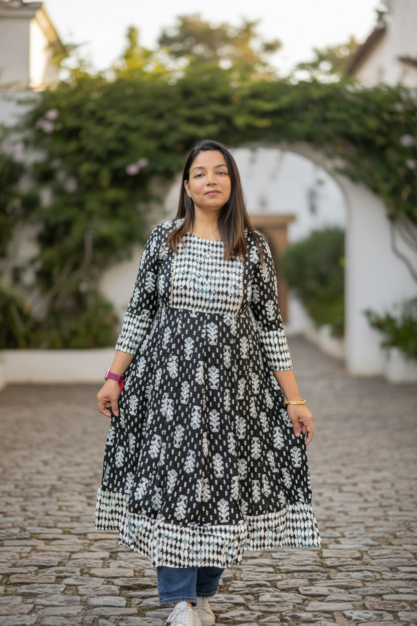 Jaipur cotton block printed Kurti