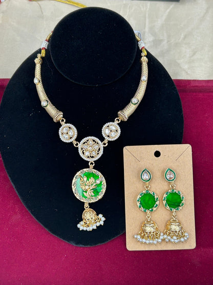 Kundan necklace set