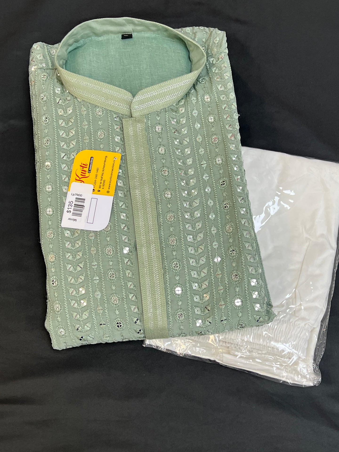 Mirror work Kurta pajama set