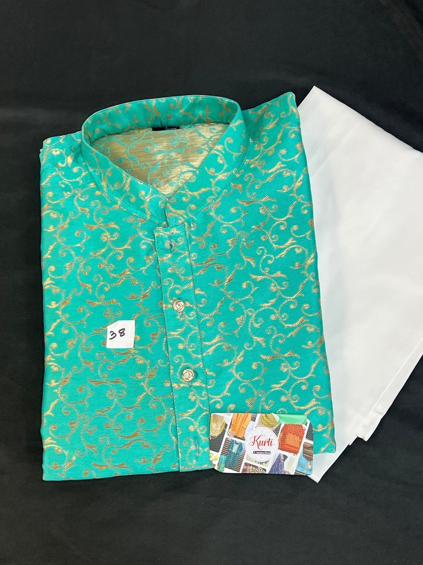 Cotton silk Kurta set for men