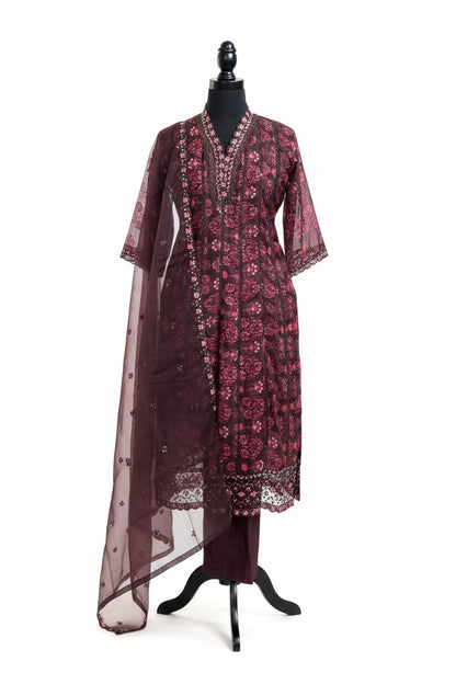 Soft organza salwar suit / plus size Kurtis