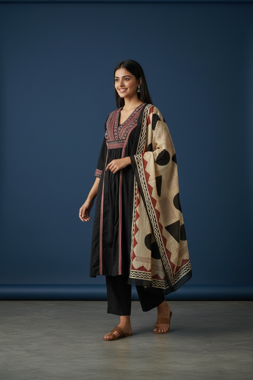 Dhabu Cotton salwar suit