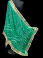 Sea green Bandhani dupatta