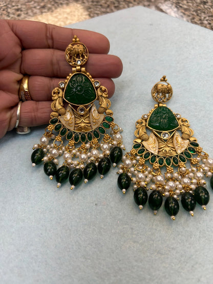Long jhumki earrings