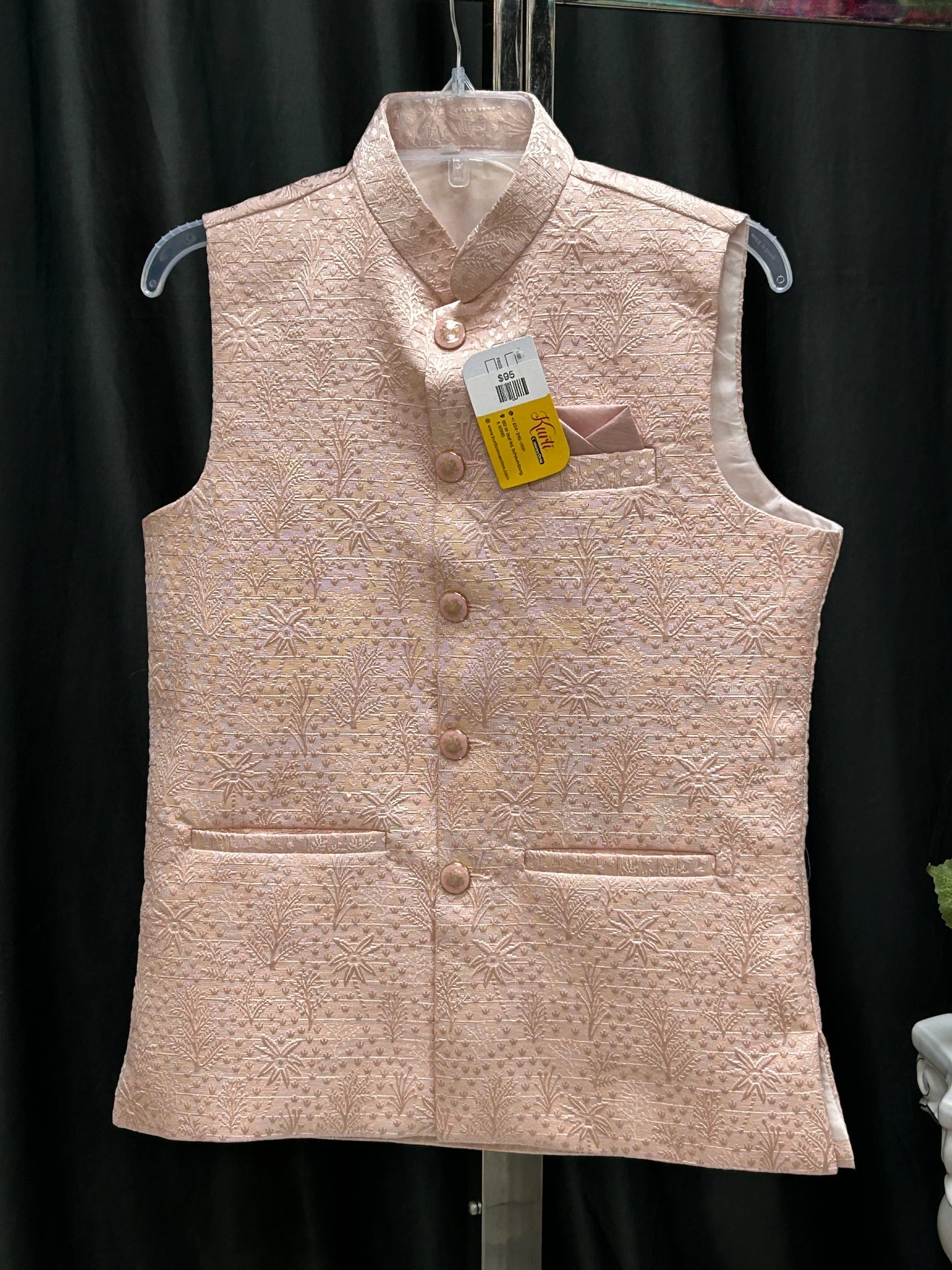 Pink half jacket for men