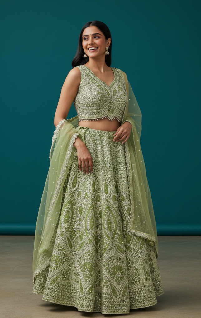 Heavy party wear lehenga Choli set