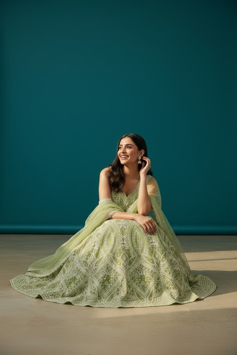 Heavy party wear lehenga Choli set