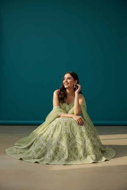Heavy party wear lehenga Choli set