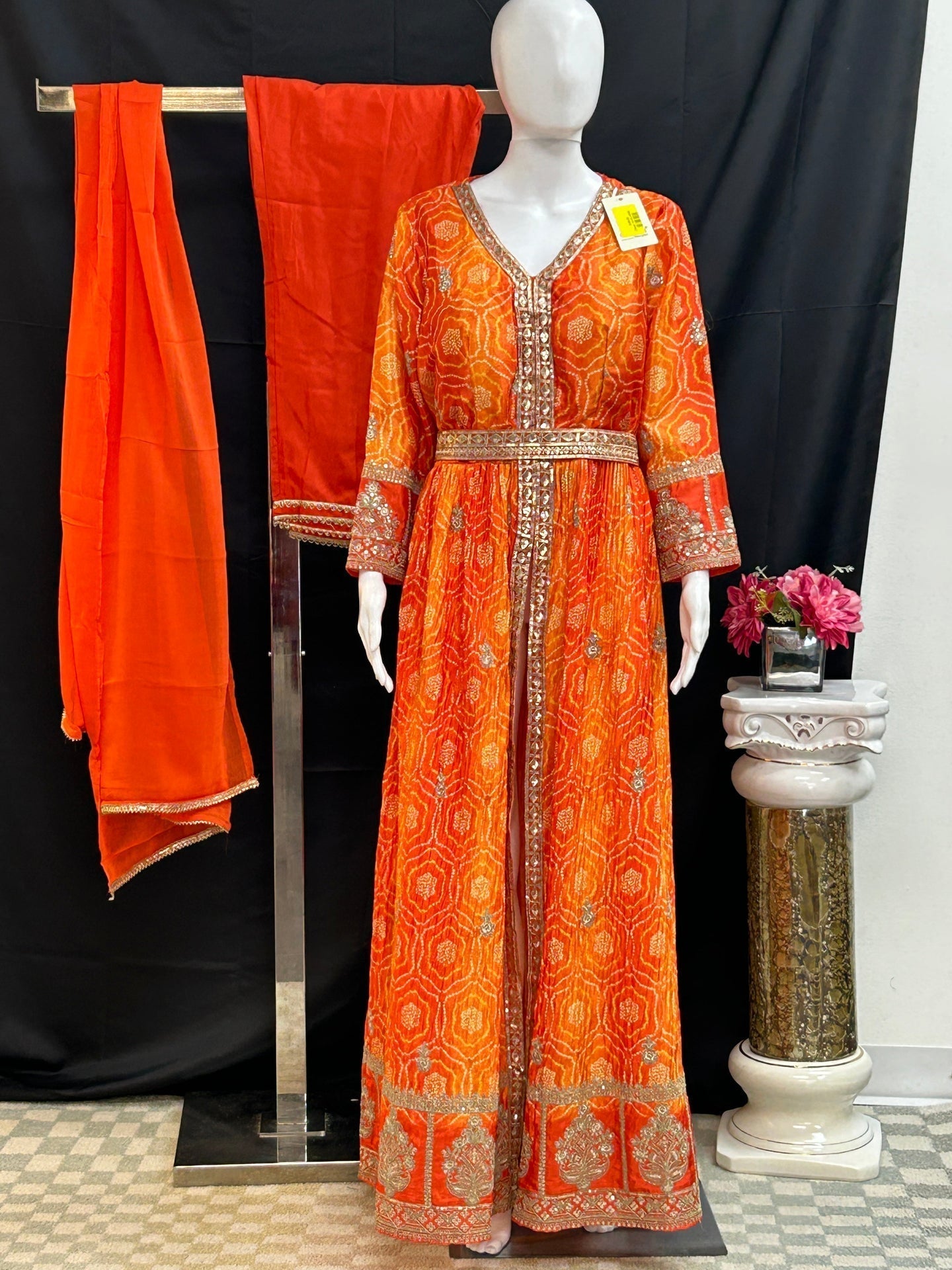Bandhani long dress / Anarkali