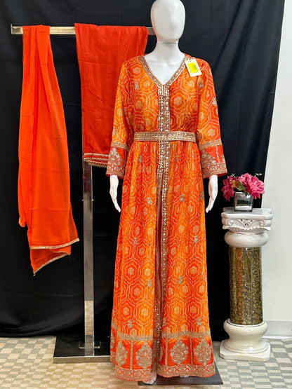 Bandhani long dress / Anarkali