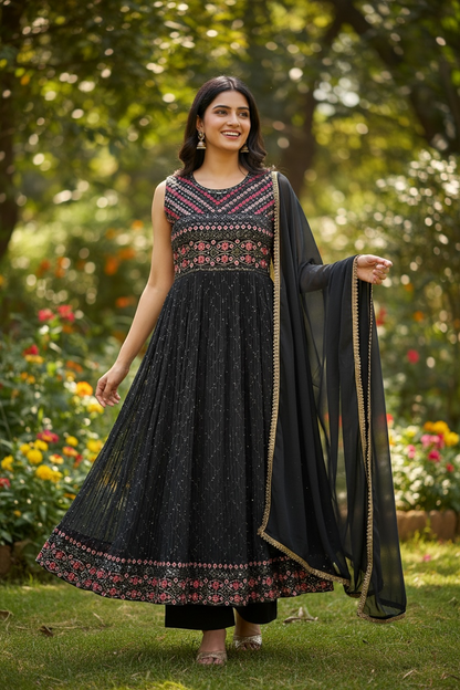 Naira cut dress with pant