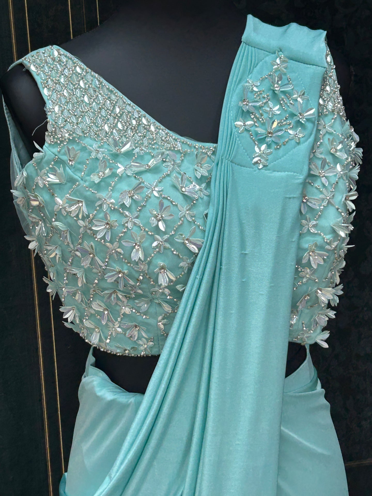 Ready to wear saree with hip belt / party wear