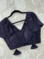Fancy cap sleeve blouse
