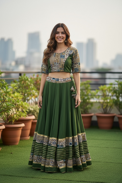 Cotton chaniya choli set