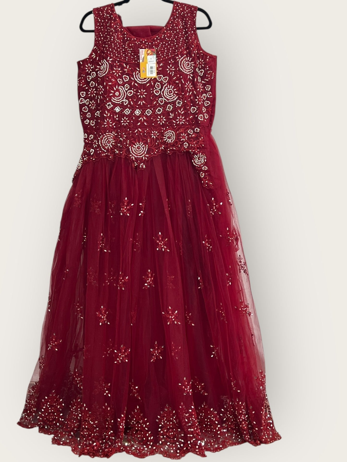 Net party wear dress