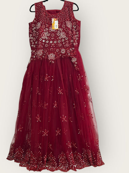 Net party wear dress