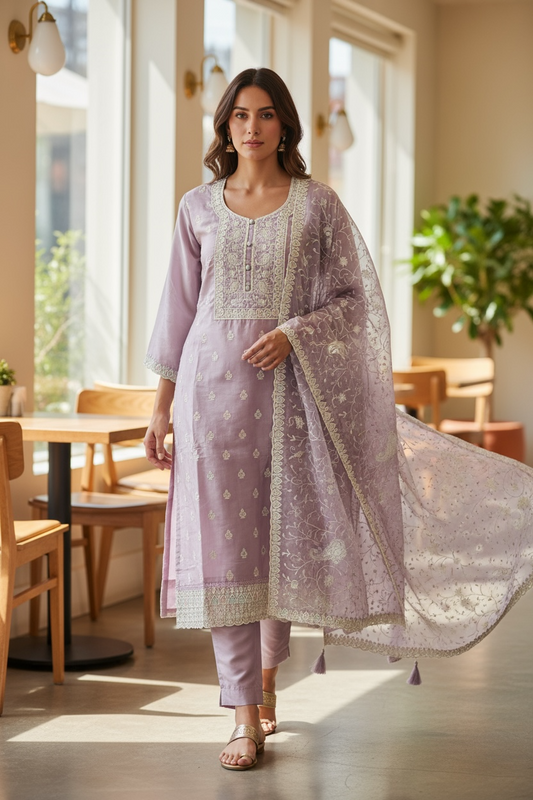 Light purple salwar set