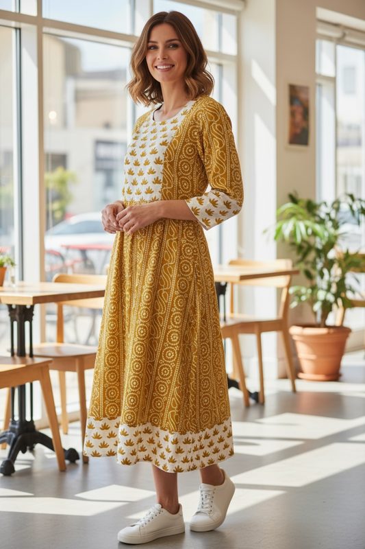 Cotton long kurti