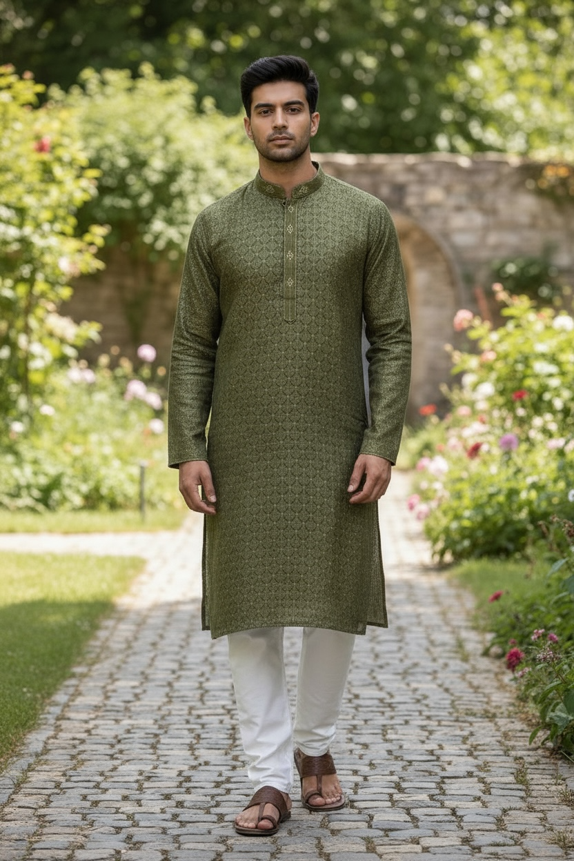 Silk kurta set