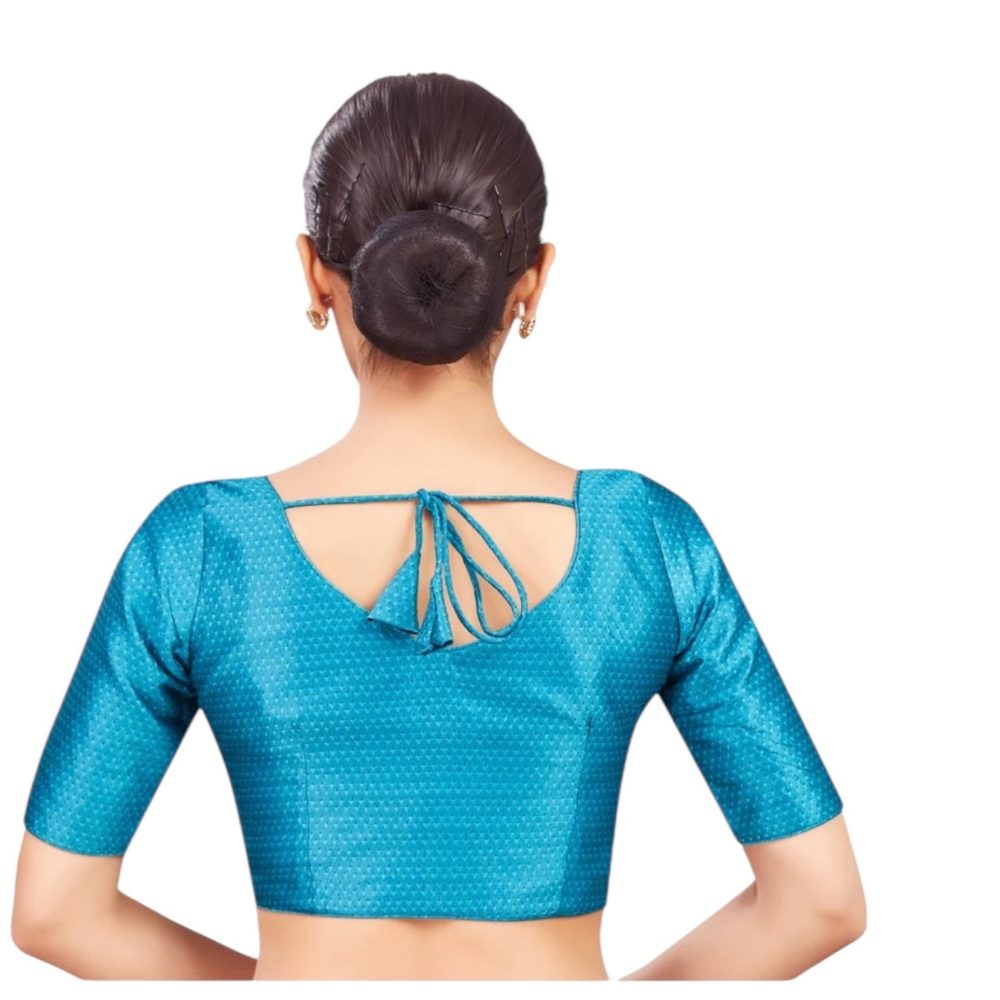Teal blue blouse
