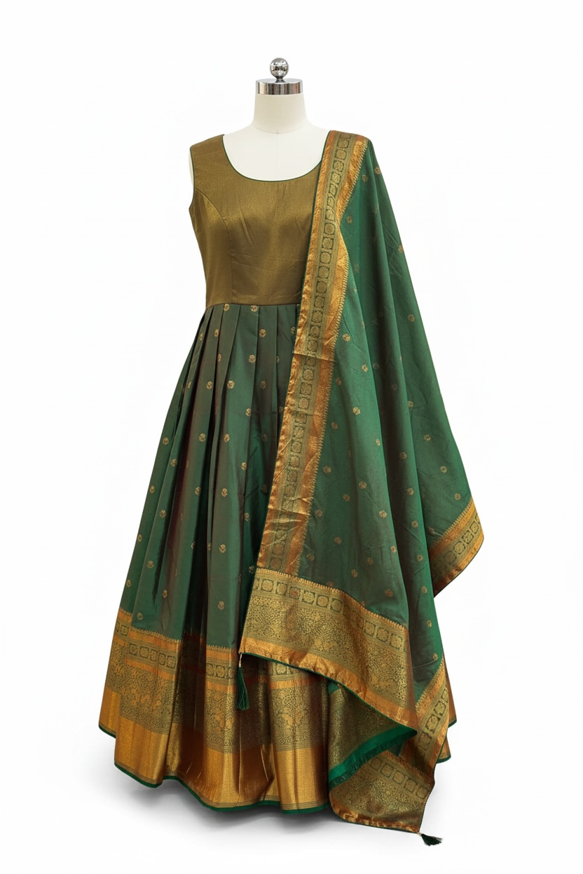 Silk Anarkali set