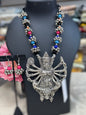 Oxidized silver necklace