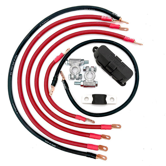 Jeep CJ Big 7 Battery Cable Kit
