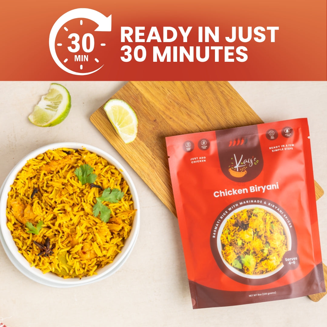 Chicken Biryani Kit - Top-9 Allergen-Free, Bold & Spicy, Serves 4–6