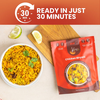 Chicken Biryani Kit - Top-9 Allergen-Free, Bold & Spicy, Serves 4–6