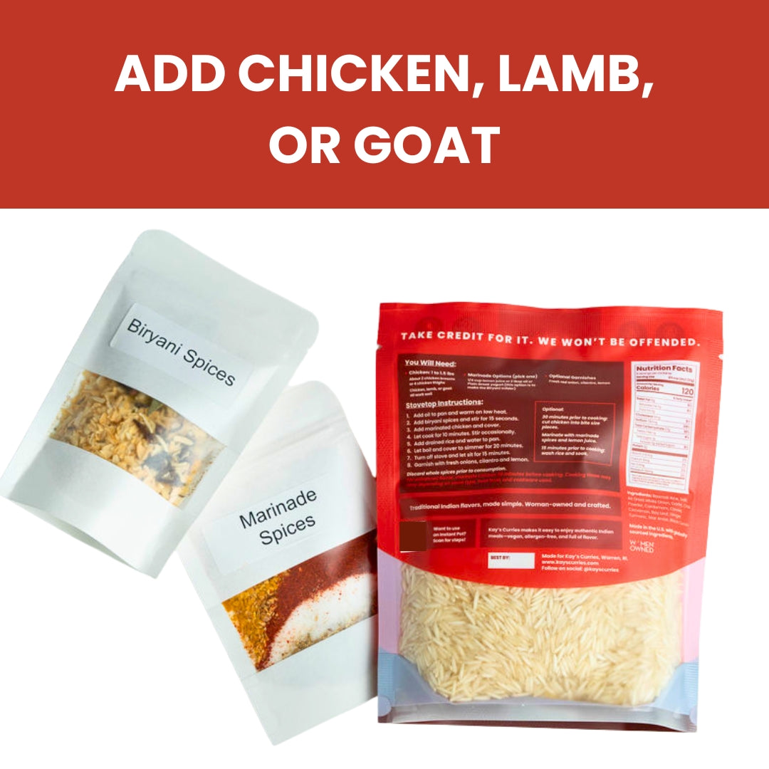Chicken Biryani Kit - Top-9 Allergen-Free, Bold & Spicy, Serves 4–6