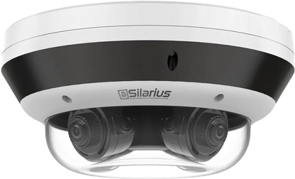 Silarius Pro Series SIL-MSD16MP288 16MP Outdoor Multisensor Network Dome Camera with Four 2.8-8mm Lenses & Night Vision (NDAA Compliant)