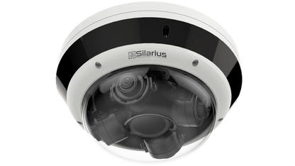 Silarius Pro Series SIL-MSD16MP288 16MP Outdoor Multisensor Network Dome Camera with Four 2.8-8mm Lenses & Night Vision (NDAA Compliant)