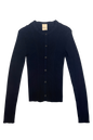 Ribbed Knit Cardigan in Navy