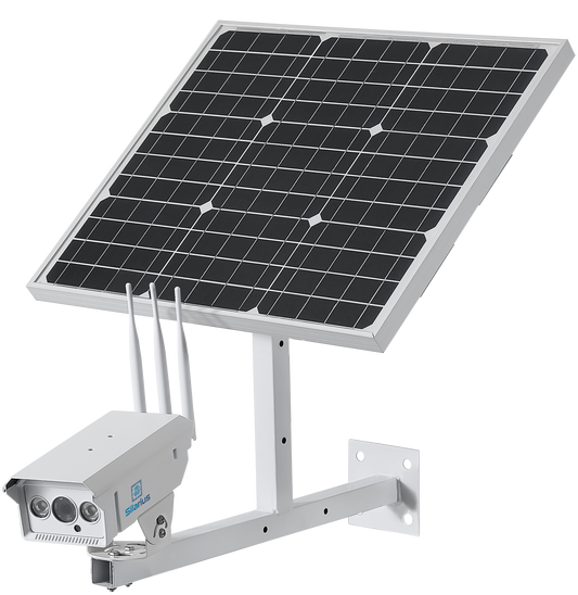 Silarius SIL-SOLARB5MP4G60W40AH Bullet 5MP 3G/4G camera with Solar Panel Power: 60W 40AH app (CamhiPro app)