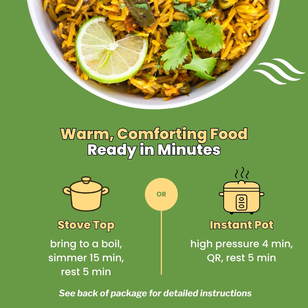 Vegetable Biryani Kit - Fully Vegan, Top-9 Allergen-Free Meal