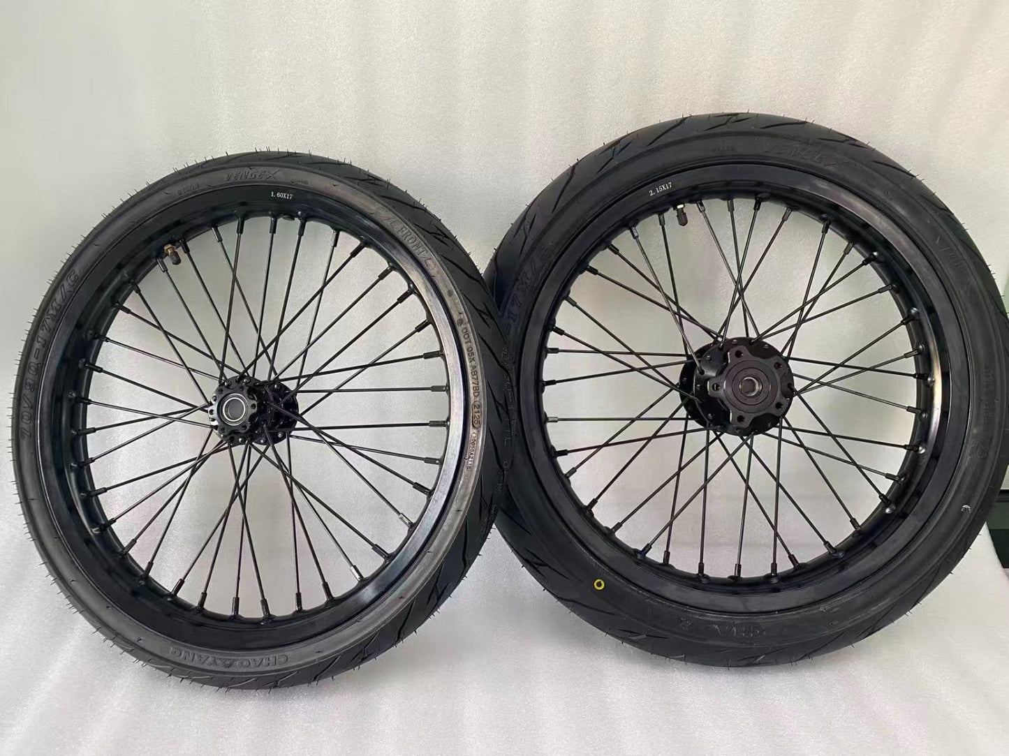 Customizable Supermoto Wheel Set For Surron LBX/Ultra Bee, E Ride Pro/Talaria XXX, MX3, MX4, MX5