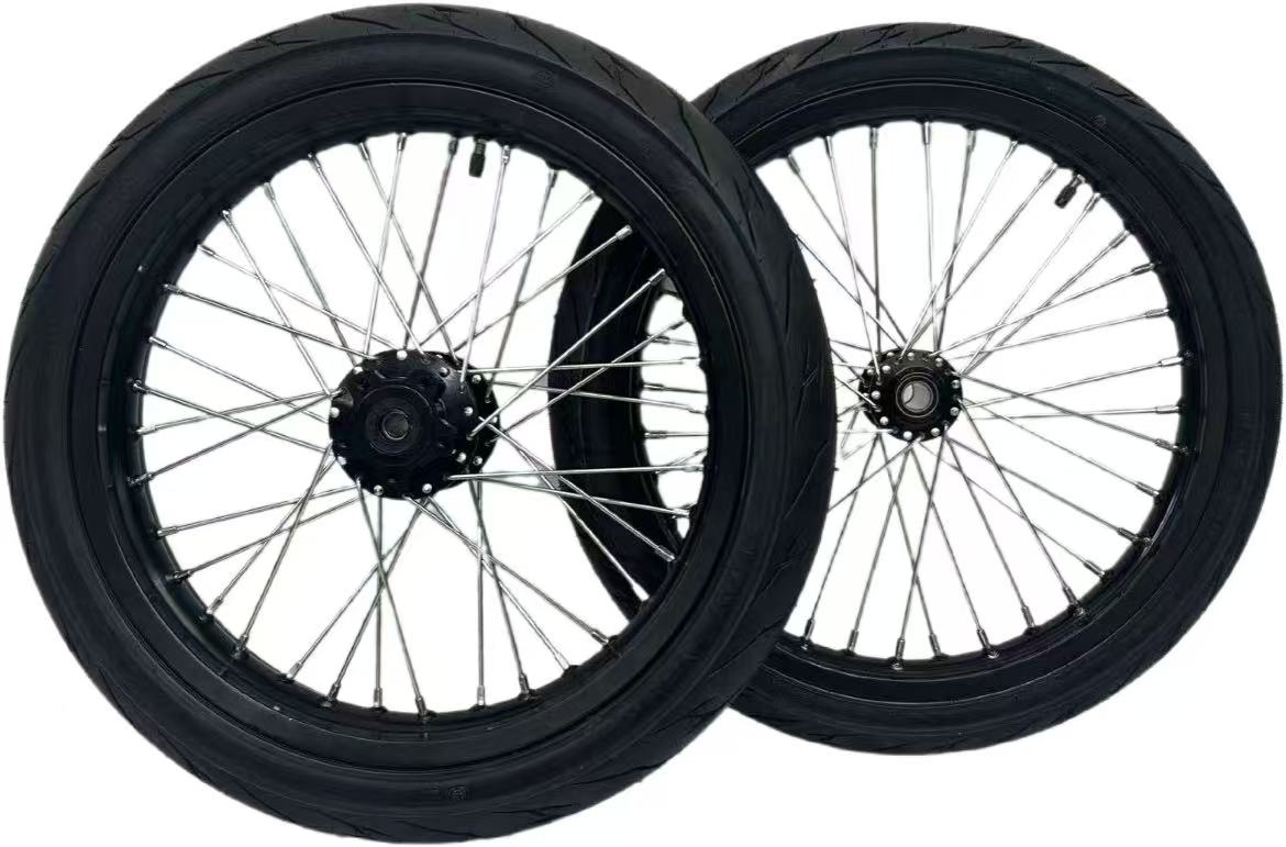 Customizable Supermoto Wheel Set For Surron LBX/Ultra Bee, E Ride Pro/Talaria XXX, MX3, MX4, MX5
