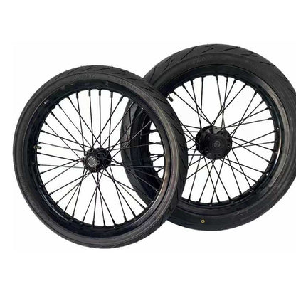 Customizable Supermoto Wheel Set For Surron LBX/Ultra Bee, E Ride Pro/Talaria XXX, MX3, MX4, MX5