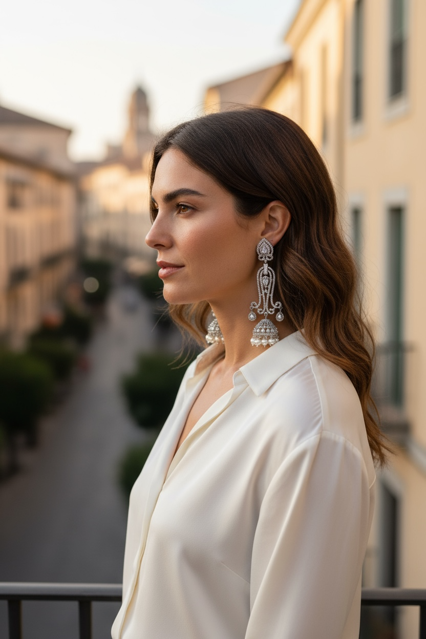 AD Long earrings