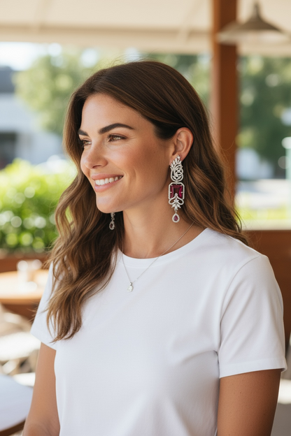 Statement earrings: AD earrings